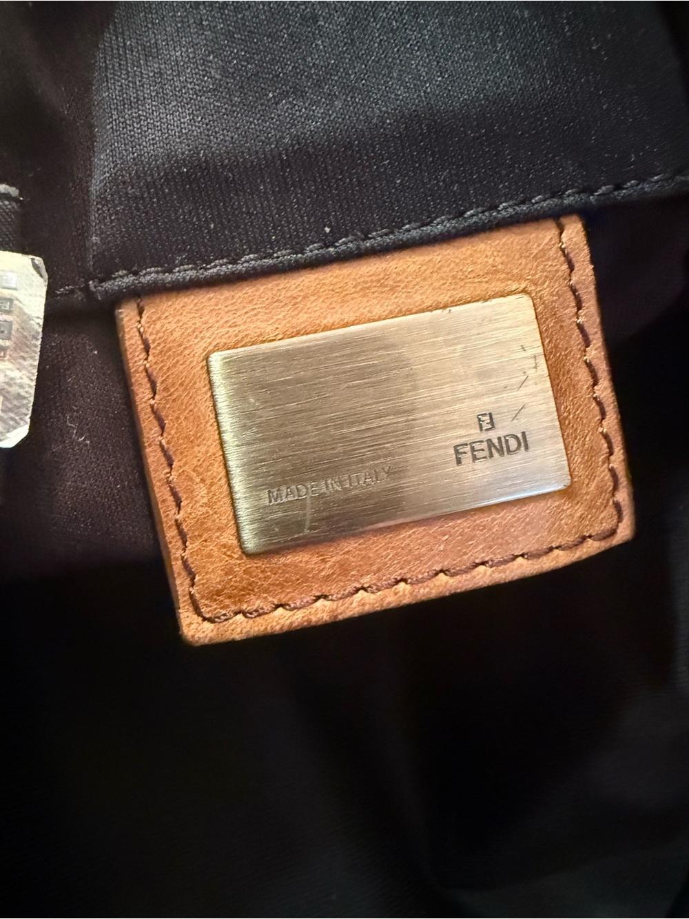Fendi Zucca FF Crossbody Messenger Bag Brown Canvas Leather Vintage - Picture 10 of 13